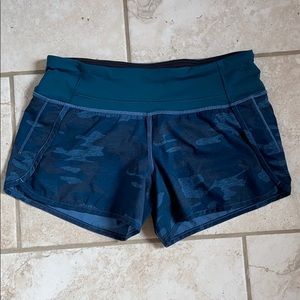Rare—Blue camo Lululemon shorts